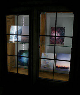 Paintings in window